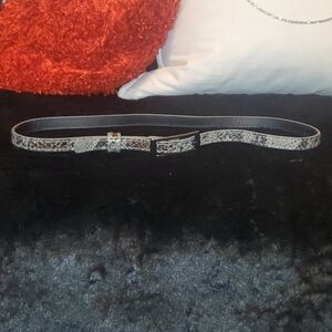 Faux Snakeskin Belt